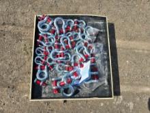 NEW/UNUSED SKLP 38 pcs of Screw Pin Anchor Shackles