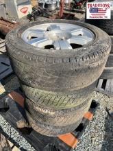 Set of 4 GM Wheels with Tires