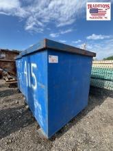 Blue Metal Yard Container
