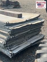 50 Plus Sheets of Aluminum Roof Panels