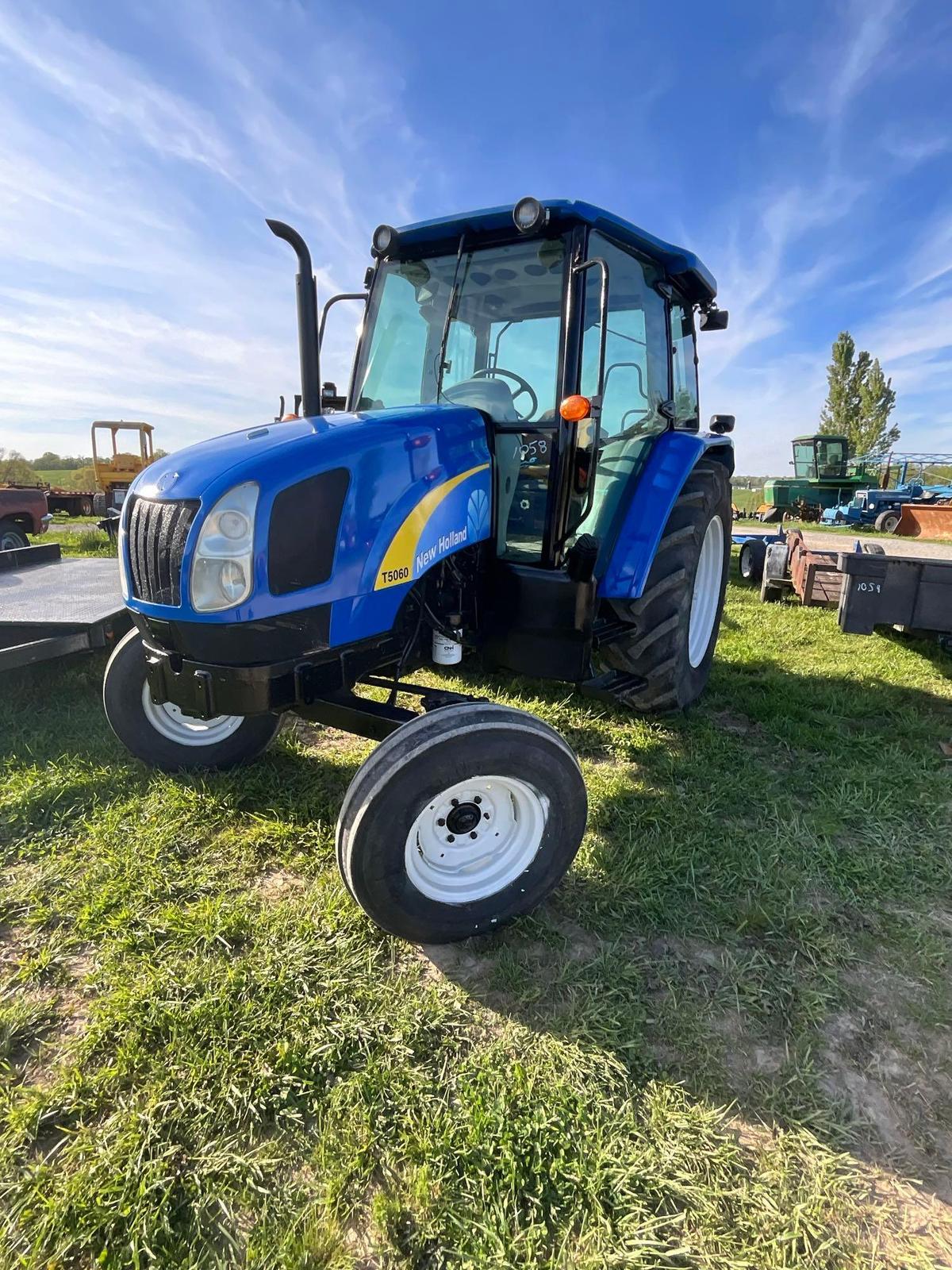 new holland t5060 cab tractor