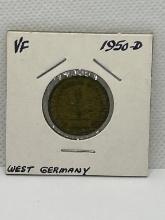 West Germany 10 Pfennig Coin