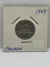 1949 Canadian 5 Cent Coin