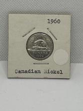 1960 Canadian 5 Cent Coin