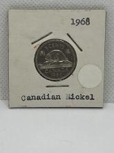 1968 Canadian 5 Cent Coin