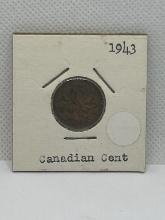 1943 Canadian 1 Cent Coin