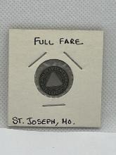 St. Joseph Missouri Transit Fare Token