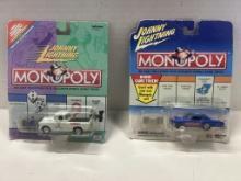 2 New Johnny Lightning Monopoly Cars