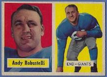 1957 Topps #71 Andy Robustelli New York Giants