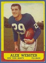 1963 Topps #51 Alex Webster New York Giants