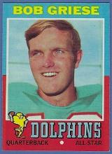 Sharp 1971 Topps #160 Bob Griese Miami Dolphins