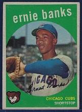 1959 Topps #350 Ernie Banks Chicago Cubs