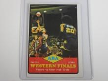 1973-74 TOPPS BASKETBALL #206 ABA WESTERN FINALS PACERS STARS