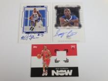 UPPER DECK AND TOPPS AUTOGRAPH / JERSEY BASKETBALL CARD LOT MUST SEE
