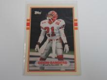 1989 TOPPS TRADED DEION SANDERS ROOKIE CARD FALCONS RC
