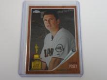 2011 TOPPS HERITAGE CHROME BUSTER POSEY ALL STAR ROOKIE #D 1205/1962 GIANTS