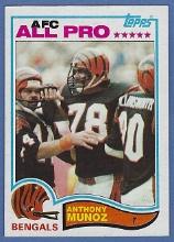 Sharp 1982 Topps #51 Anthony Munoz RC Cincinnati Bengals
