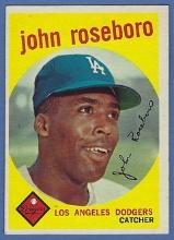 Nice 1959 Topps #441 John Roseboro Los Angeles Dodgers