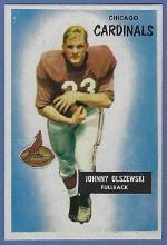 High Grade 1955 Bowman #3 Johnny Olszewski Chicago Cardinals