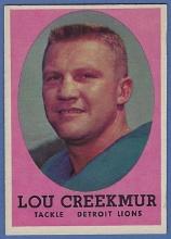 Nice 1958 Topps #81 Lou Creekmur Detroit Lions