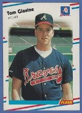 High Grade 1988 Fleer #539 Tom Glavine RC Atlanta Braves