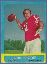 1963 Topps #134 John Brodie San Francisco 49ers