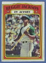 1972 Topps #436 Reggie Jackson IA Oakland Athletics
