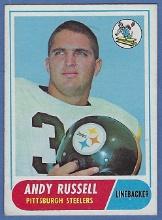 1968 Topps #163 Andy Russell RC Pittsburgh Steelers