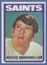 Sharp 1972 Topps #55 Archie Manning RC New Orleans Saints