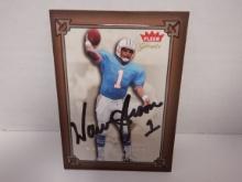 WARREN MOON SIGNED AUTO CARD