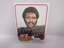 JOE GREENE SIGNED AUTO CARD