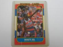 1986-87 FLEER BASKETBALL #12 MANUTE BOL ROOKIE CARD WASHINGTON BULLETS RC