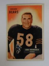 1955 BOWMAN FOOTBALL #76 JOHN KREAMCHECK CHICAGO BEARS VERY NICE