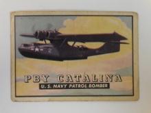 1952 TOPPS WINGS FRIEND OR FOE #7 PBY CATALINA US NAVY PATROL BOMBER