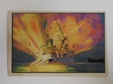 1954 BOWMAN US NAVY VICTORIES #32 REMEMBER THE MAINE