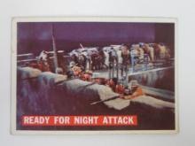 1956 TOPPS DAVEY CROCKETT SERIES 1 #56 READY FOR NIGHT ATTACK