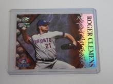 1998 PACIFIC CROWN ROYALE ROGER CLEMENS PILLARS OF THE GAME HOLO BLUE JAYS