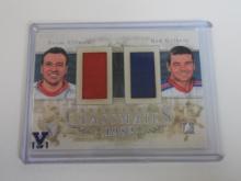 RARE 2011 ITG NORM ULLMAN ROD GILBERT DUAL GAME USED JERSEY #'D 1/1 VAULT ISSUE