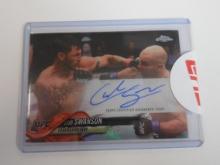 2018 TOPPS CHROME UFC CUB SWANSON AUTOGRAPH REFRACTOR CARD