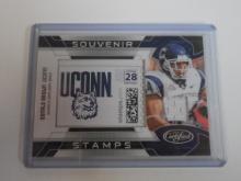 2009 PANINI CERTIFIED DONALD BROWN JERSEY STAMP ROOKIE CARD U CONN #D 40/99