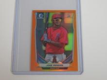 2014 BOWMAN CHROME JOSE RONDON MINI ORANGE REFRACTOR #'D 2/10 ONLY 10 MADE