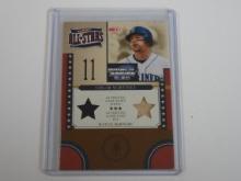 2004 DONRUSS WORLD SERIES EDGAR MARTINEZ DUAL GAME USED JERSEY BAT #D 20/50