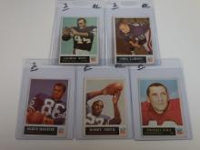 1965 PHILADELPHIA FOOTBALL FIVE CARD LOT MUST SEE