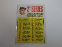1967 TOPPS BASEBALL #103 MICKEY MANTLE 2ND SERIES CHECKLIST UNMARKED