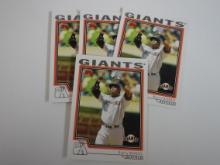 2004 TOPPS TRADED AND HIGHLIGHTS BARRY BONDS CARD LOT GIANTS