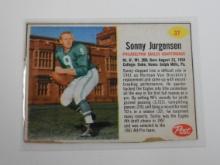 1962 POST FOOTBALL #37 SONNY JURGENSEN PHILADELPHIA EAGLES