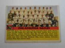 1956 TOPPS FOOTBALL #40 PHILADELPHIA EAGLES TEAM CARD VINTAGE