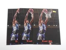 1994 CLASSIC DRAFT GRANT HILL ROOKIE CARD LOT RC LOT OF 3