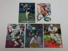 1990'S PHILADELPHIA EAGLES AUTOGRAPHED SIGNED CARD LOT VARIOUS NO COA