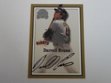 2000 FLEER GREATS DARRELL EVANS AUTOGRAPH CARD SAN FRANCISCO GIANTS